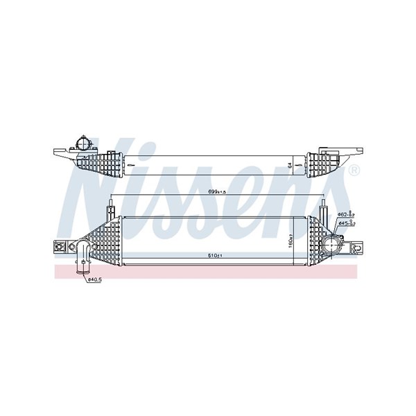 Intercooler Nissens 96436 NISSENS Intercooler Nissens 96436 NISSENS