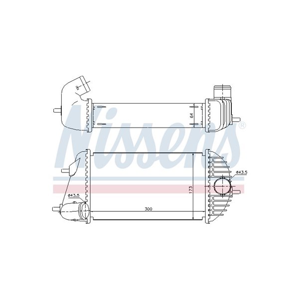 Intercooler Nissens 96465 NISSENS
