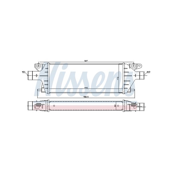 Intercooler Nissens 96484 NISSENS