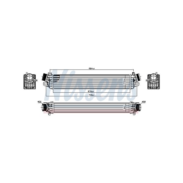 Intercooler Nissens 96505 NISSENS
