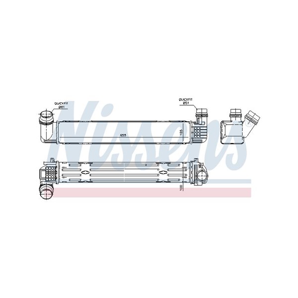 Intercooler Nissens 96543 NISSENS Intercooler Nissens 96543 NISSENS