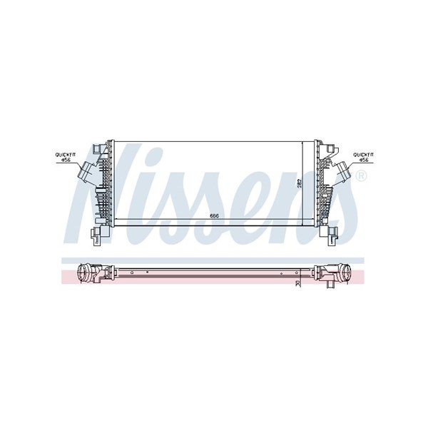 Intercooler Nissens 96547 NISSENS Intercooler Nissens 96547 NISSENS