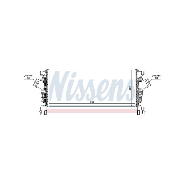Intercooler Nissens 96555 NISSENS Intercooler Nissens 96555 NISSENS