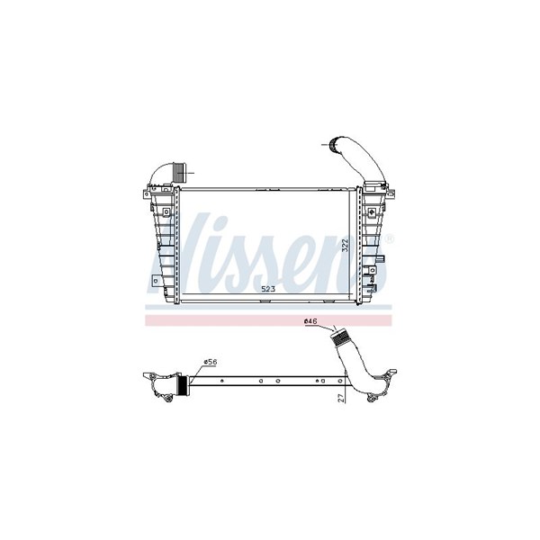 Intercooler Nissens 96586 NISSENS Intercooler Nissens 96586 NISSENS