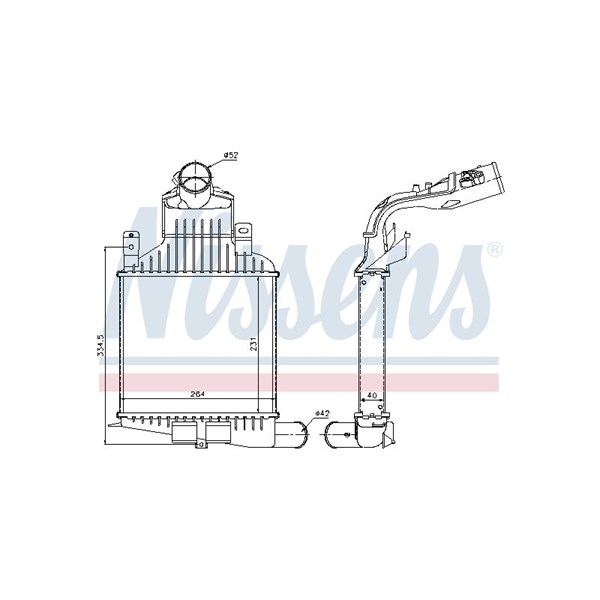 Intercooler Nissens 96591 NISSENS Intercooler Nissens 96591 NISSENS