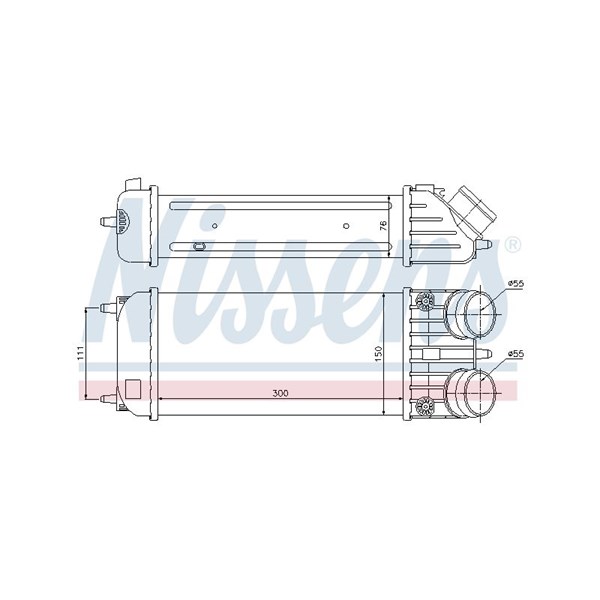 Intercooler Nissens 96593 NISSENS