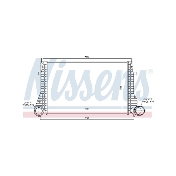 Intercooler Nissens 96633 NISSENS