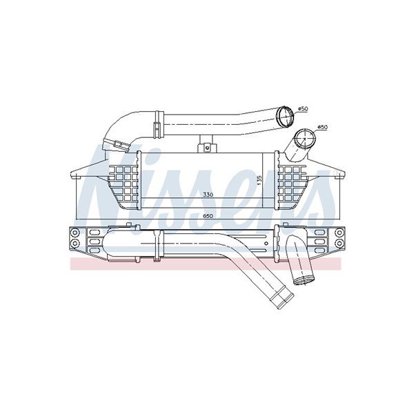Intercooler Nissens 96662 NISSENS Intercooler Nissens 96662 NISSENS