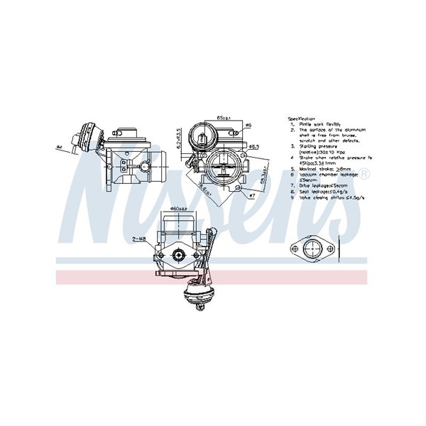 Egr-ventil Nissens 98302 NISSENS