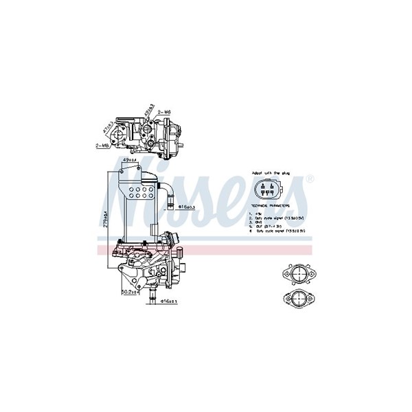 EGR-modul Nissens 98325 NISSENS
