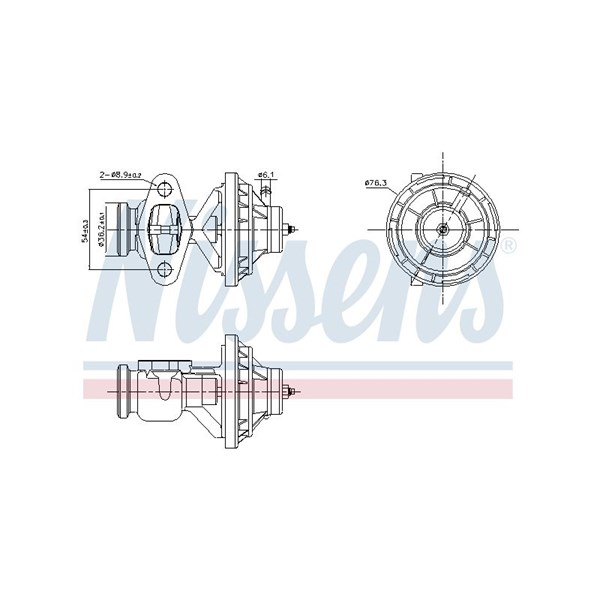 Egr-ventil Nissens 98342 NISSENS