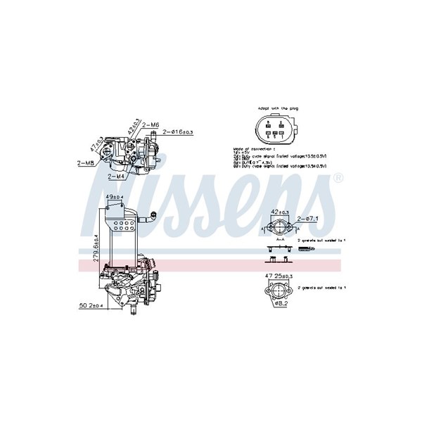 EGR-modul Nissens 98358 NISSENS