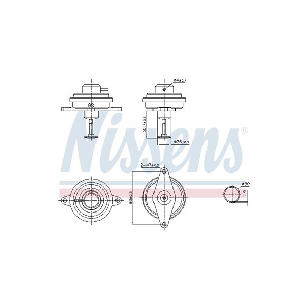 Egr-ventil Nissens 98470 NISSENS