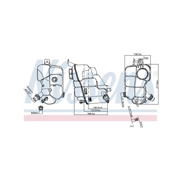 Expansionskärl, kylvätska Nissens 996230 NISSENS