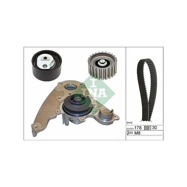 Kamremskit med vattenpump Ina 530 0232 30 INA
