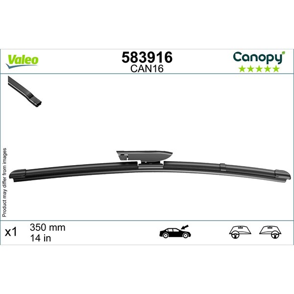 Torkarblad, Passagerarsida Valeo 583916 VALEO