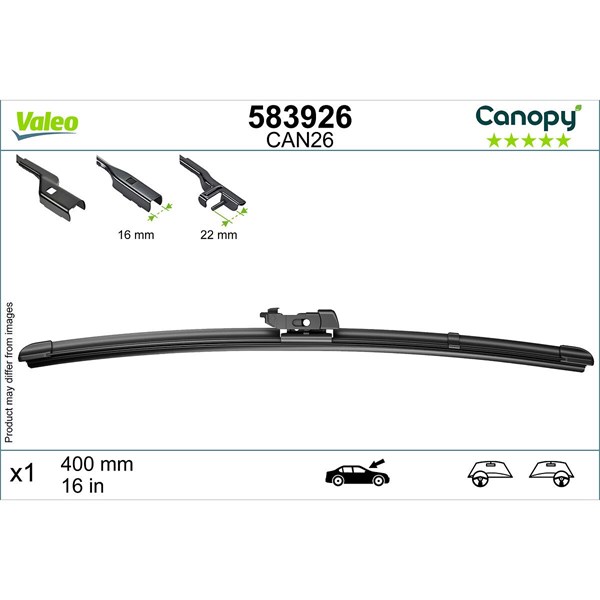 Torkarblad, Passagerarsida Valeo 583926 VALEO