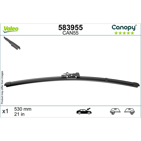Torkarblad, Passagerarsida Valeo 583955 VALEO