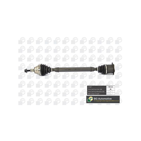 Drivaxel, framaxel höger Bga DS0100R BGA