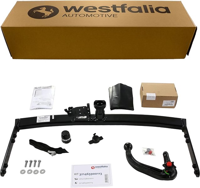 Dragkrok Avtagbar	med Elkabelsats, 13-polig Westfalia 32146590011 WESTFALIA
