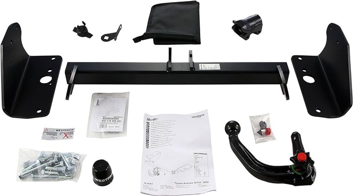 Dragkrok Avtagbar	med Elkabelsats, 13-polig Westfalia 33534690011 WESTFALIA