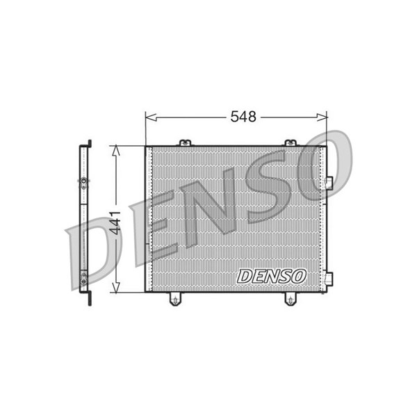 Kondensor, klimatanläggning Denso DCN23025 DENSO