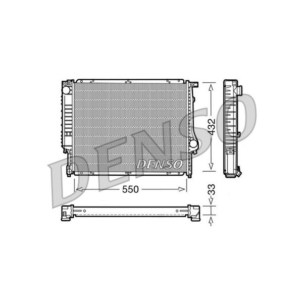 Kylare, motorkylning Denso DRM05023 DENSO