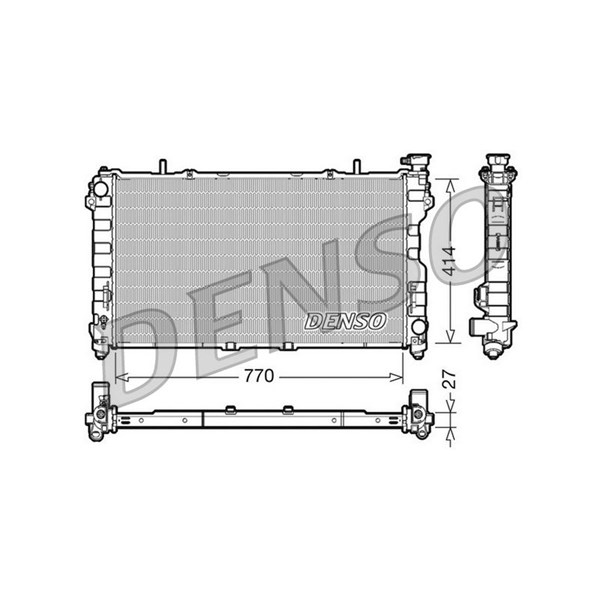 Kylare, motorkylning Denso DRM06011 DENSO