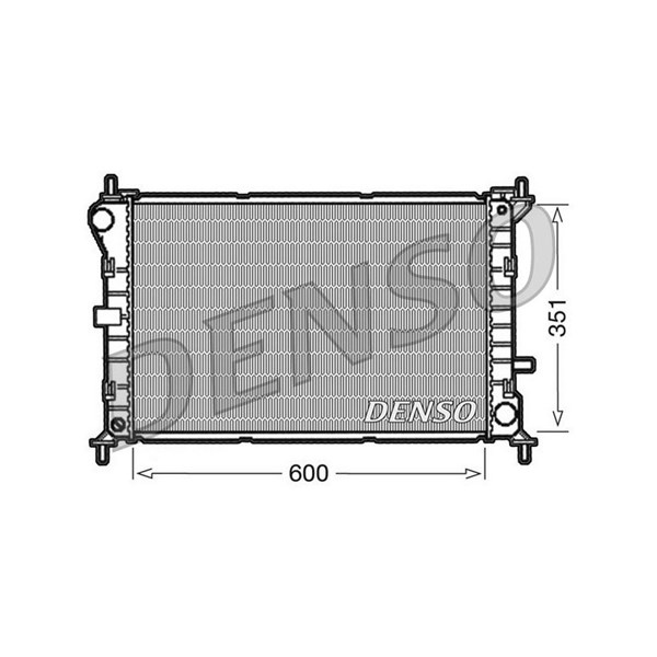 Kylare, motorkylning Denso DRM10051 DENSO Kylare, motorkylning Denso DRM10051 DENSO