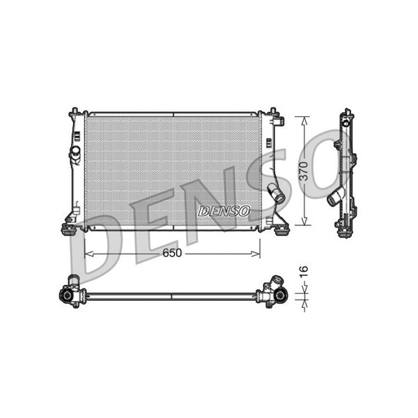 Kylare, motorkylning Denso DRM10076 DENSO