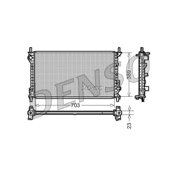 Kylare, motorkylning Denso DRM10108 DENSO