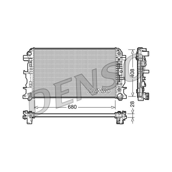 Kylare, motorkylning Denso DRM17044 DENSO