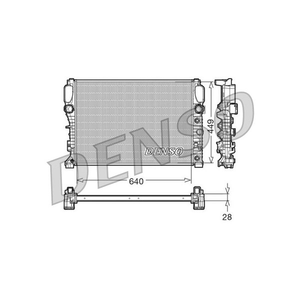 Kylare, motorkylning Denso DRM17091 DENSO