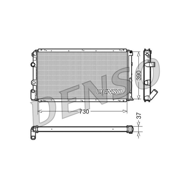 Kylare, motorkylning Denso DRM23091 DENSO
