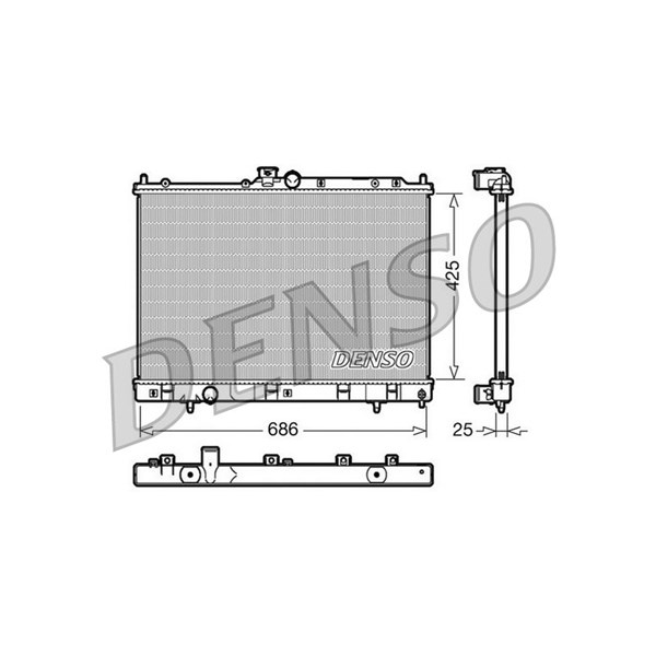 Kylare, motorkylning Denso DRM45028 DENSO
