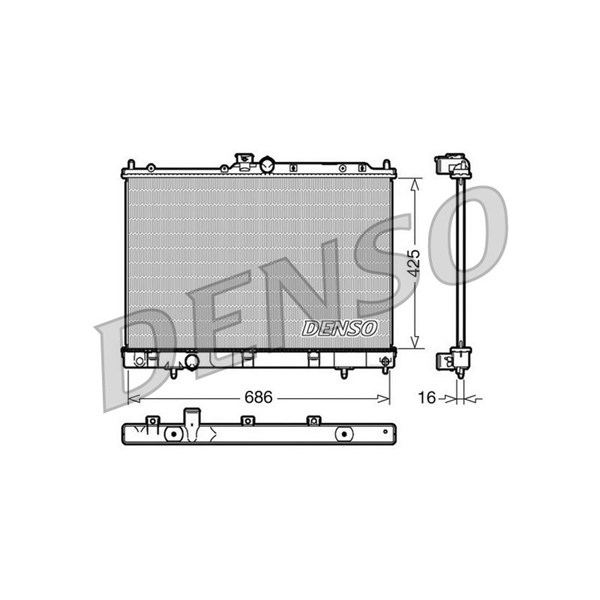 Kylare, motorkylning Denso DRM45031 DENSO Kylare, motorkylning Denso DRM45031 DENSO