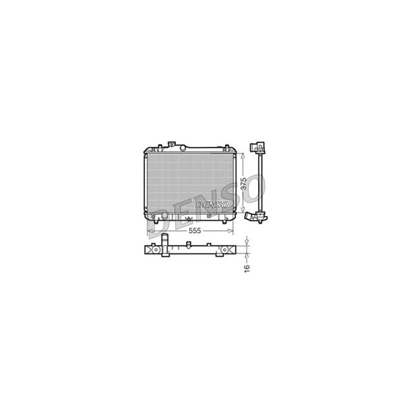 Kylare, motorkylning Denso DRM47008 DENSO Kylare, motorkylning Denso DRM47008 DENSO