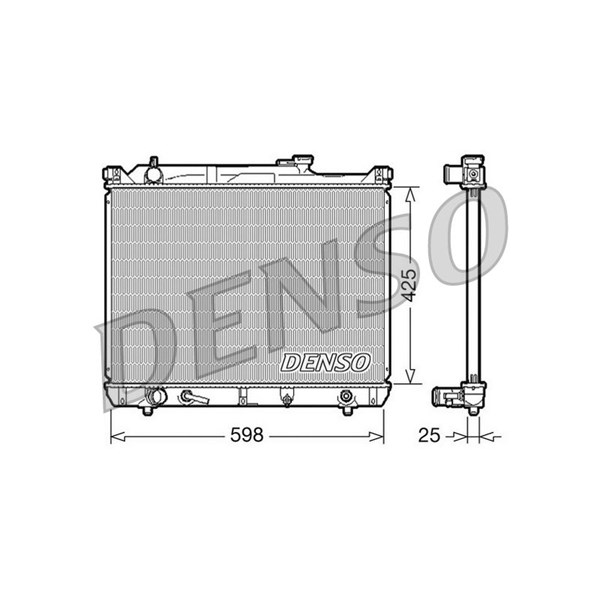 Kylare, motorkylning Denso DRM47021 DENSO Kylare, motorkylning Denso DRM47021 DENSO