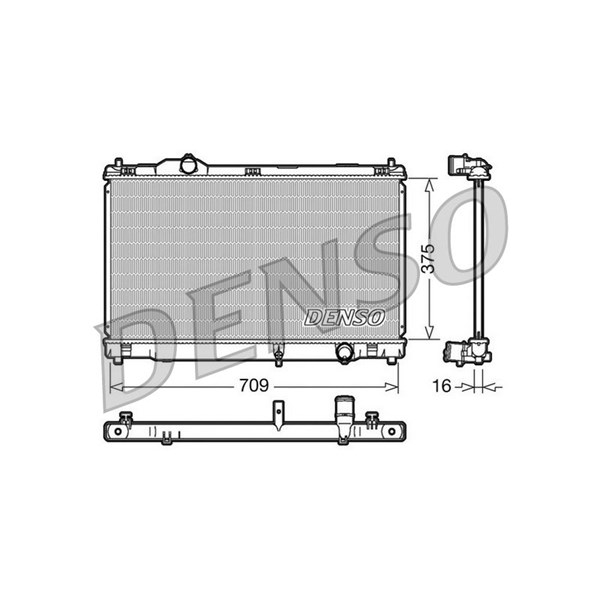 Kylare, motorkylning Denso DRM51001 DENSO