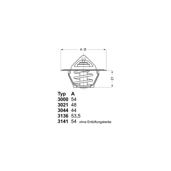 Termostat, kylvätska Borgwarner (wahler) 3136.82D50 BorgWarner (Wahler)