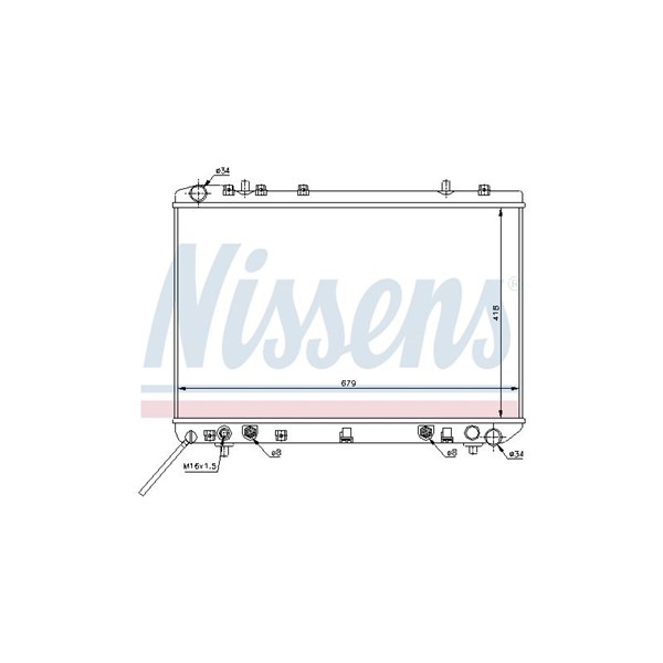 Kylare, motorkylning Nissens 61669 NISSENS