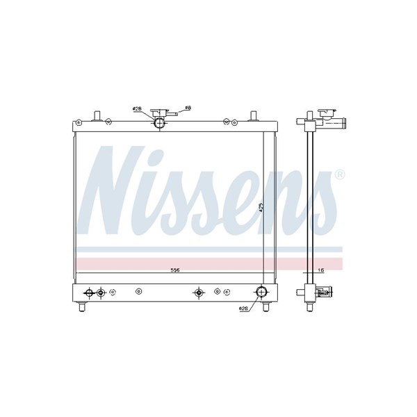 Kylare, motorkylning Nissens 617402 NISSENS Kylare, motorkylning Nissens 617402 NISSENS