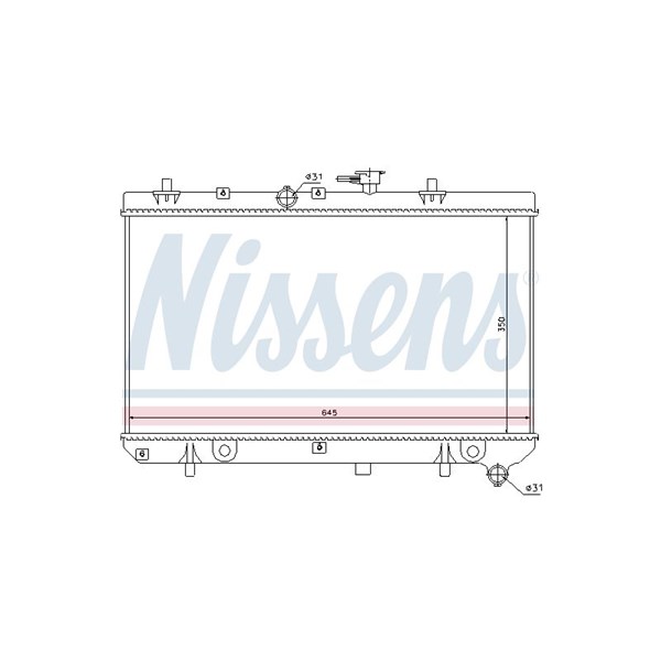 Kylare, motorkylning Nissens 66665 NISSENS