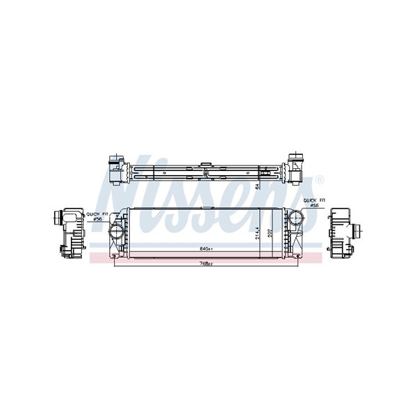 Intercooler Nissens 961597 NISSENS Intercooler Nissens 961597 NISSENS