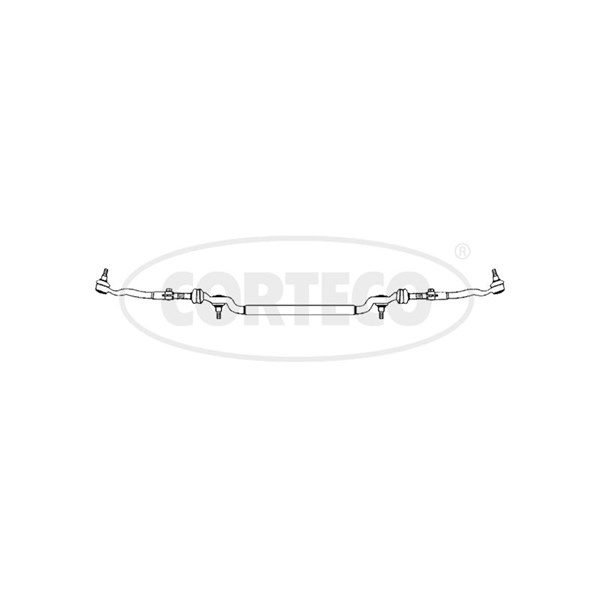 Styrstag, komplett, Framaxel, Framaxel mitten Corteco 49396055 CORTECO