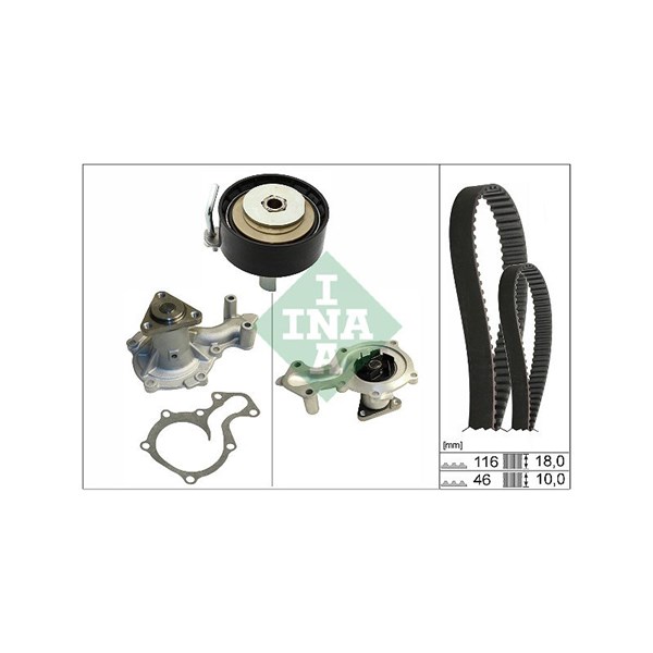 Kamremskit med vattenpump Ina 530 0701 30 INA