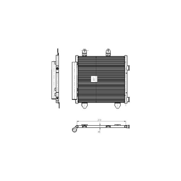 Kondensor, klimatanläggning Nrf 350445 NRF