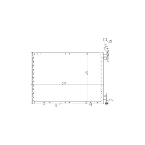 Kondensor, klimatanläggning Nrf 350484 NRF