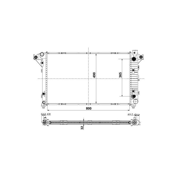 Kylare, motorkylning Nrf 50248 NRF