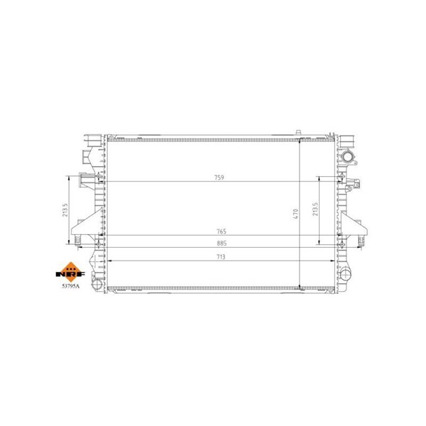 Kylare, motorkylning Nrf 53795A NRF Kylare, motorkylning Nrf 53795A NRF